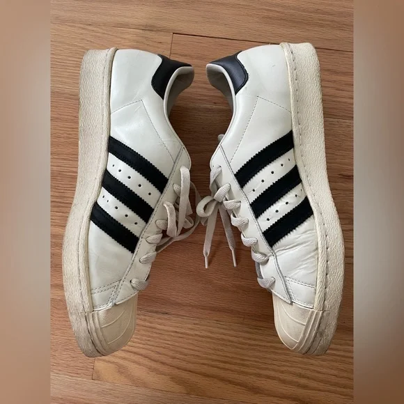 Adidas Superstar 80s DLX Sneaker - Vintage White & Black - 10.5 - Picture 11 of 14